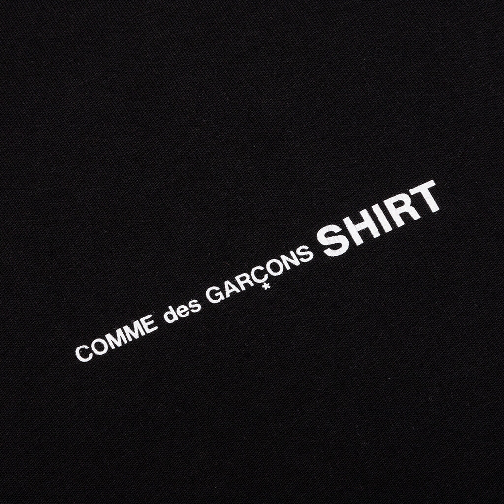 Comme Des Garcons SHIRT L S Chest Logo Tee Black