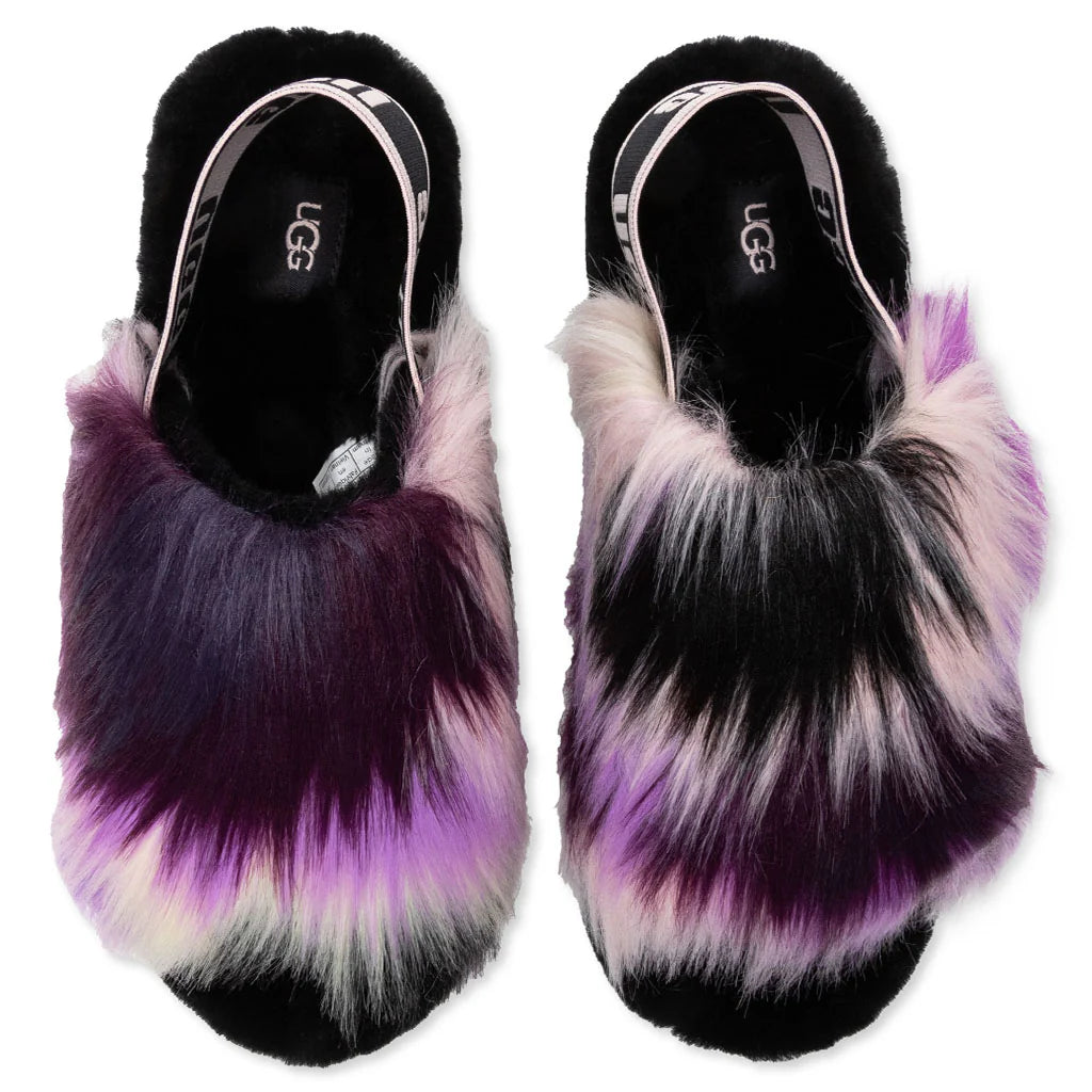 Womens Fluff Yeah Slide Tie Dye Magnolia