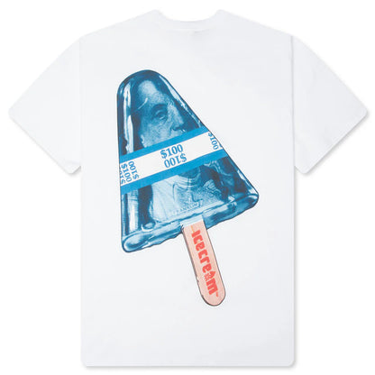 Money Pop S S Tee White