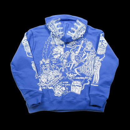 Warren Lotas Sabata Hoodie Royal 20 Royal Blue
