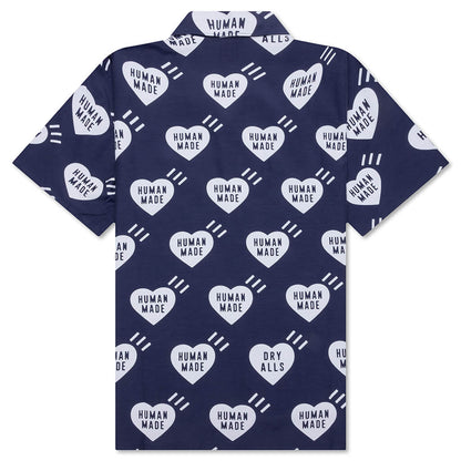 Heart Aloha Shirt Navy
