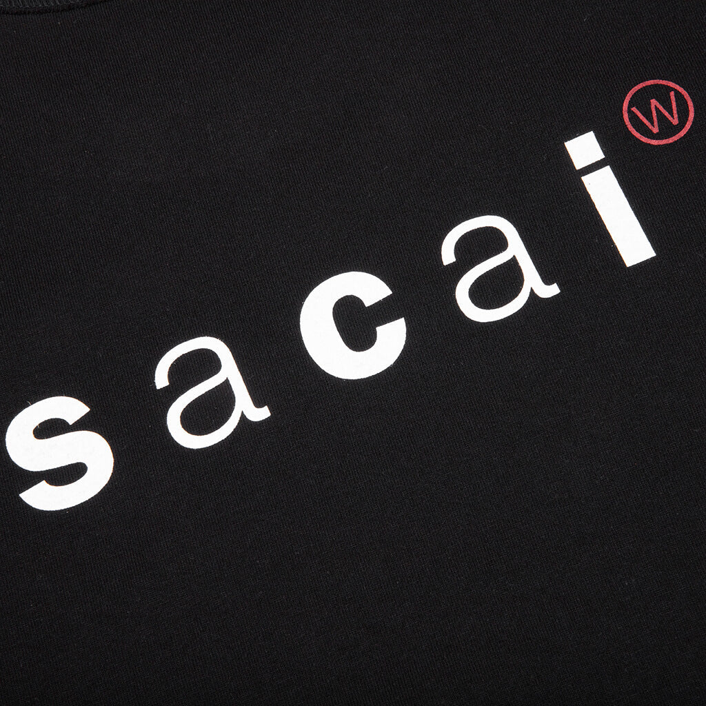 Sacai x WTAPS Print T Shirt Black
