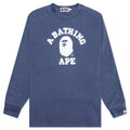 Overdye College L S Tee Navy