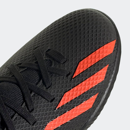 adidas Kids X Speed Portal 3 TF J Turf Football Boots Black Red