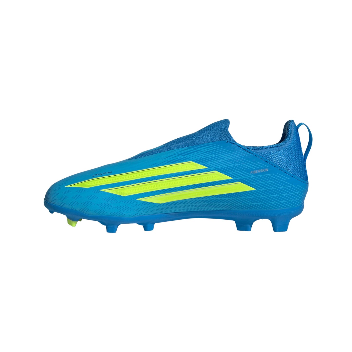 adidas F50 League Laceless FG MG Firm Ground Multi Ground Youth Soccer Cleats Blue Yellow Aqua