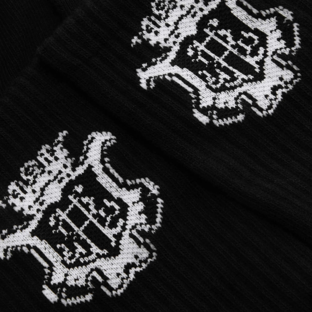 Chateau Crest Sock Black White
