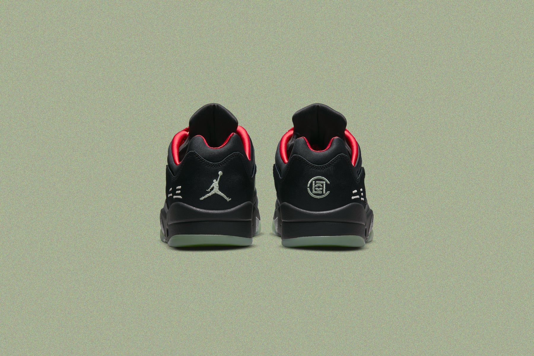 Air Jordan 5 Retro Low SP x CLOT Black Classic Jade Fire Red