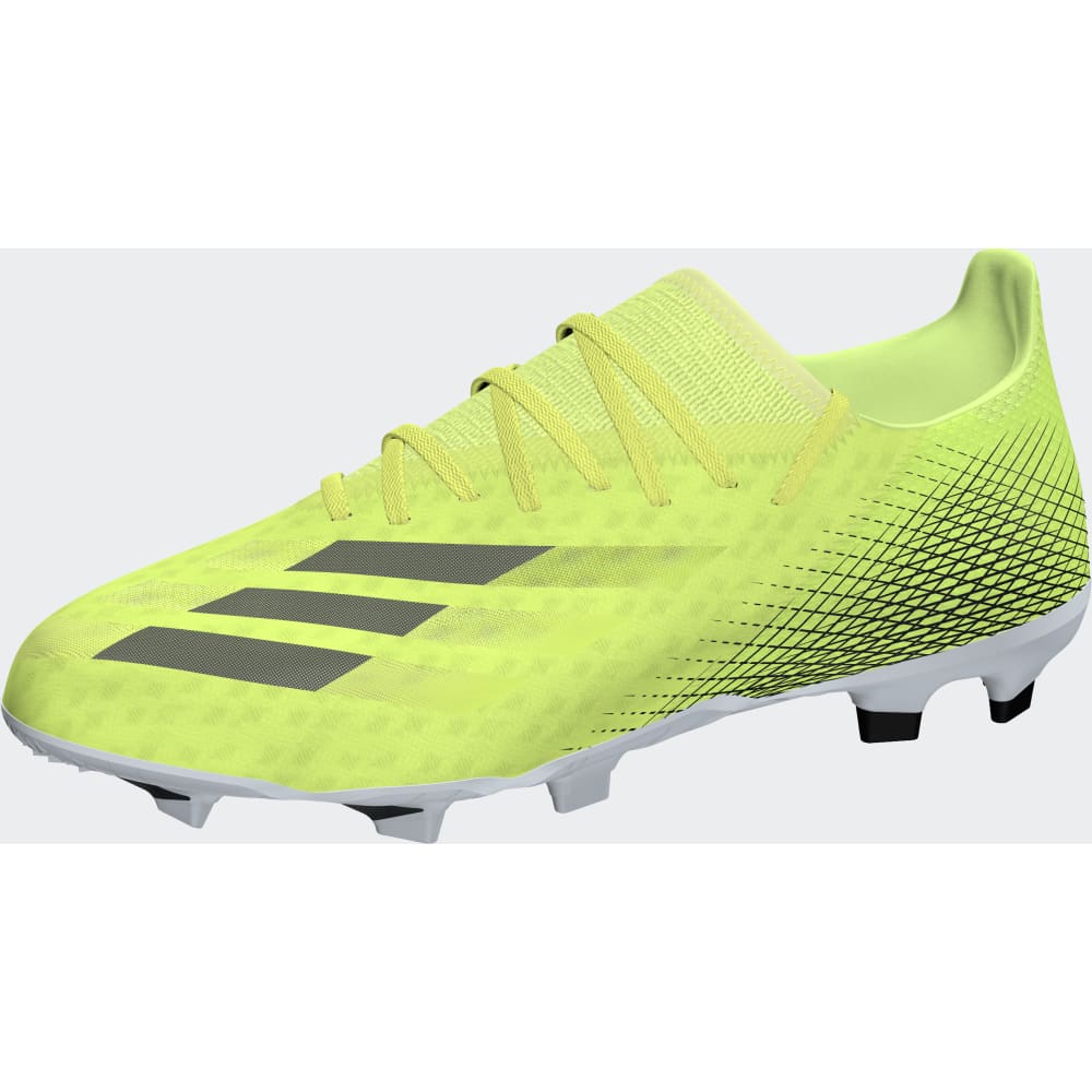 adidas X Ghosted 3 FG Firm Ground Soccer Cleats Bright Yellow Black White
