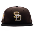 FEATURE x New Era 59FIFTY Fitted SD Padres Cooperstown Walnut Black Cotton Pink