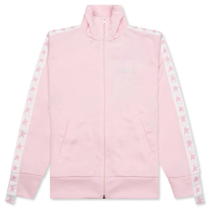 Womens Star Zipped Track Jacket Rose Shadow