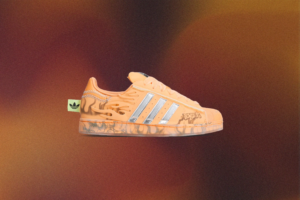 Adidas x Hellstar Superstar II Creamsicle Hazy Orange Silver Metallic Core Black