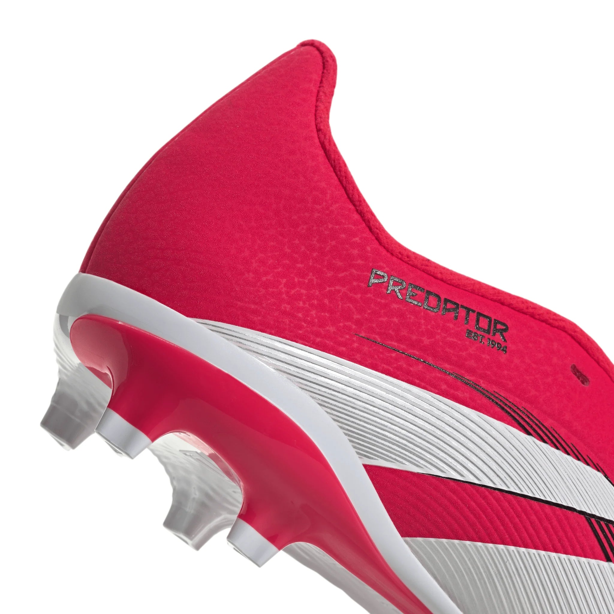 adidas Predator League Fold Over Tongue Firm Ground Boots Junior Red White