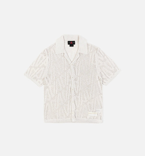 Air Jordan x A Ma Maniere Shooting Shirt Button Up Mens Shirt White