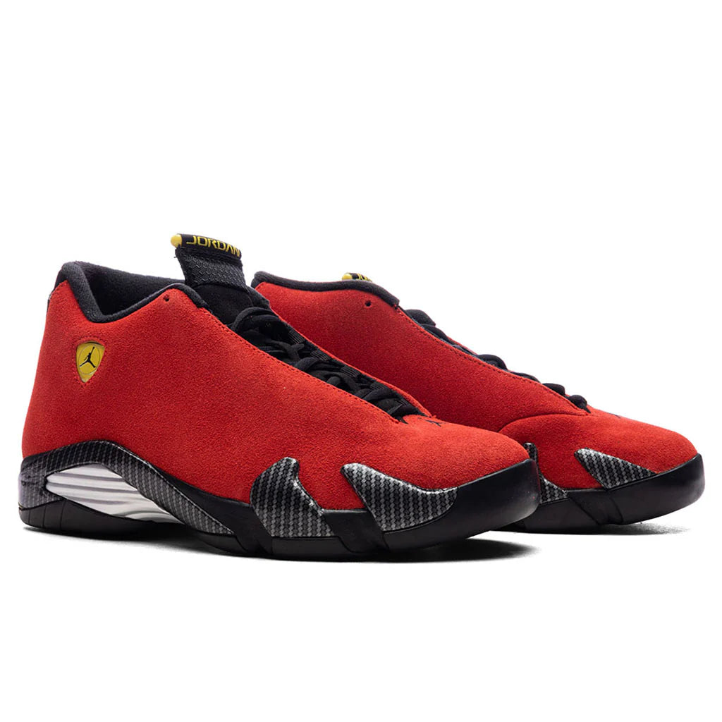 Air Jordan 14 Retro Ferrari Challenge Red Vibrant Yellow Black