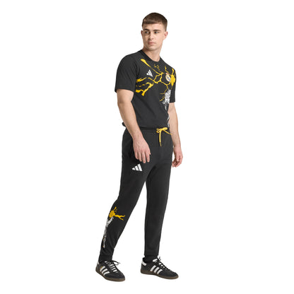 adidas Real Madrid Avengers Mens Soccer Tracksuit Bottoms Black
