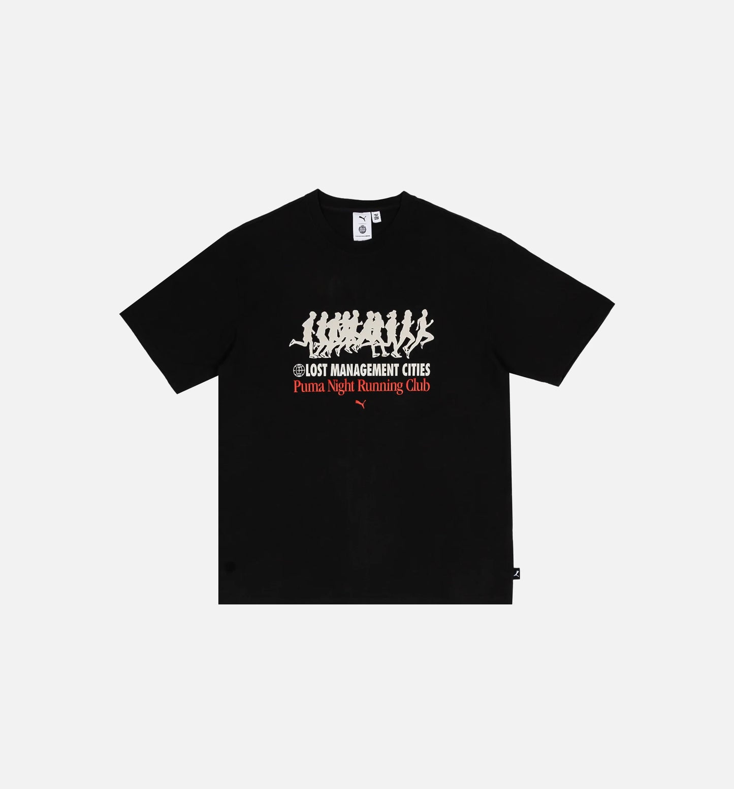Lost Management Cities Mens Short Sleeve Shirt Black