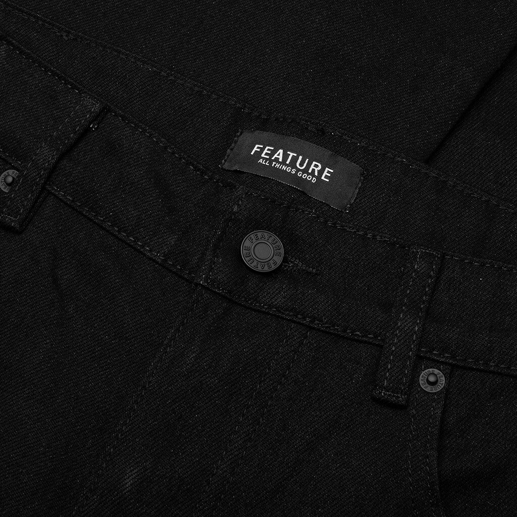 Jacob Tapered Denim Jet Black