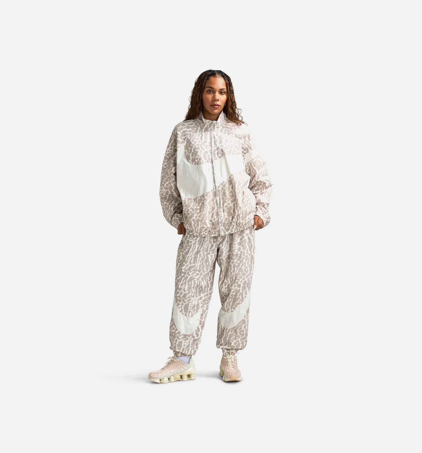 NSW Woven Printed All Over Womens Pant College Grey Sail