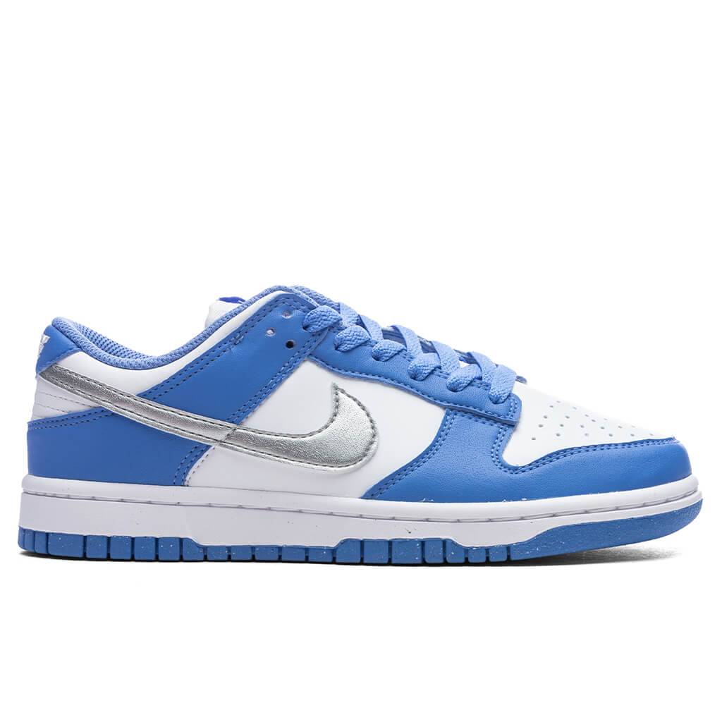 Womens Dunk Low Royal Pulse Metallic Silver White