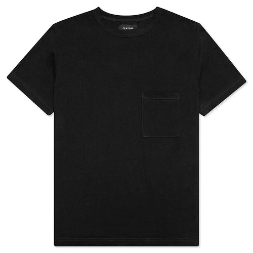 Jersey Braque Pocket Tee Black