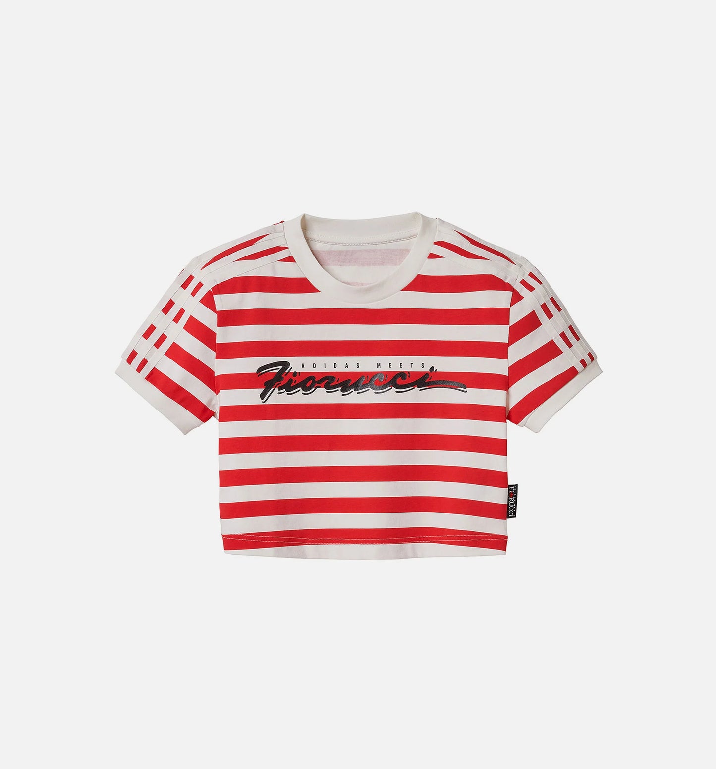 adidas X Fiorucci Womens Crop Top White Red