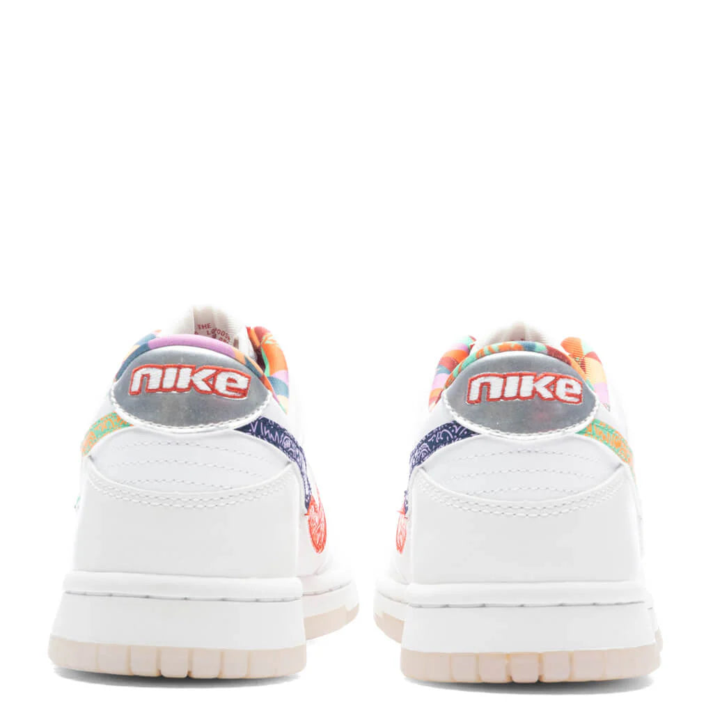 Dunk Low Multi Color Paisley GS White Diffused Blue White