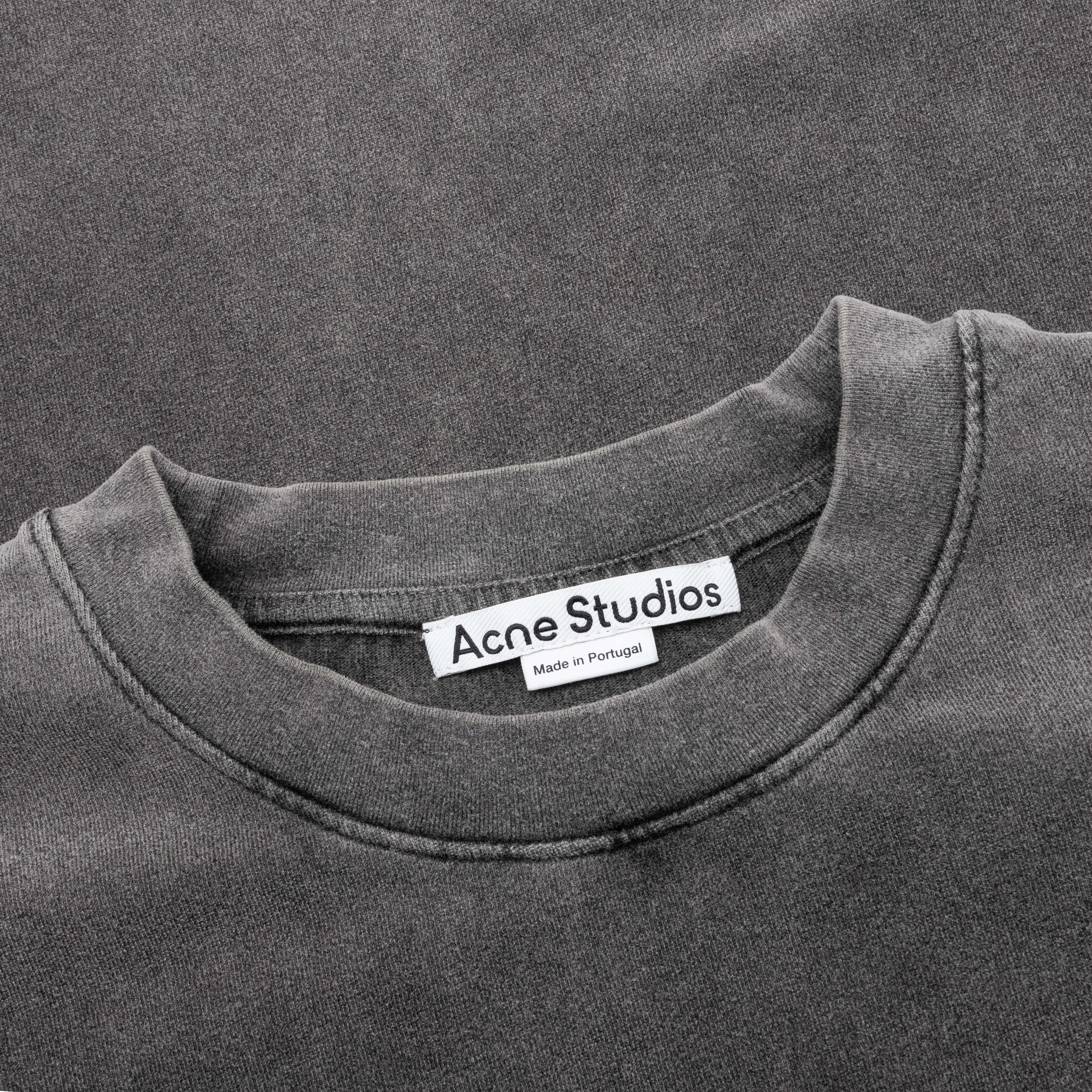 Garment Dyed Crew Neck T Shirt Fn Ux Tshi000018 Faded Black