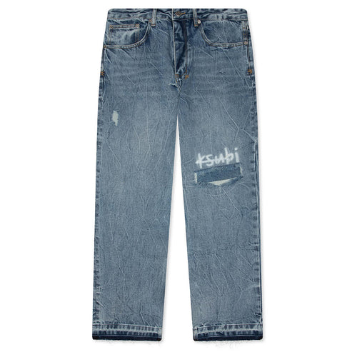 Anti K Trashed 1999 Pant Public Blue