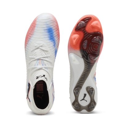 PUMA Future 8 Ultimate Womens Firm Ground Soccer Cleats White Black