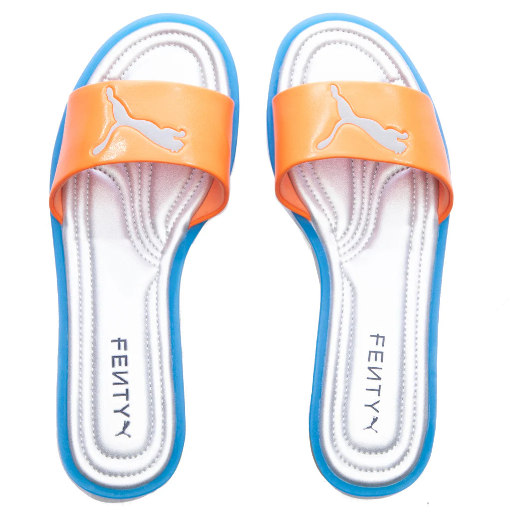 Puma x Fenty Womens Slide Chic Rickie Orange Racing Blue