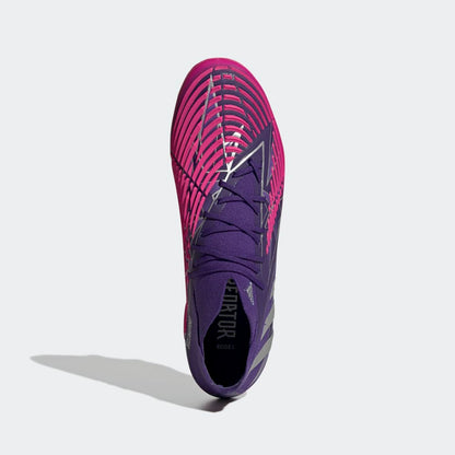 adidas Predator Edge1 FG Firm Ground Boots College Purple Silver Metallic Shock Pink