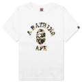 Kids 1st Camo College Tee White Yellow