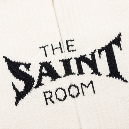 Saint Michael x Shermer Academy S Room Sock Ecru Black