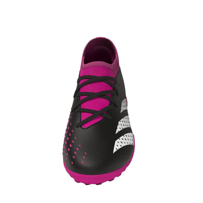 adidas Predator Accuracy3 TF Youth Turf Soccer Cleats Black White Shock Pink