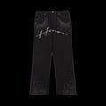 Honor The Gift Rhinstone Wide Leg Pants Black