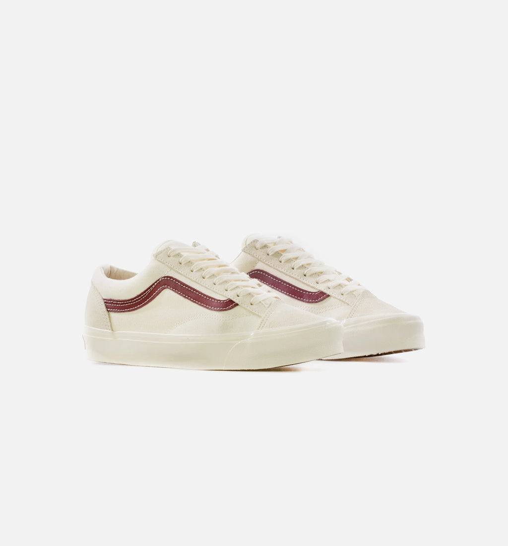 OG Style 36 LX Mens Skate Shoe Cream Burgundy