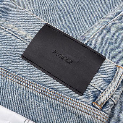 Knee Blowout Dirty Jeans Light Indigo