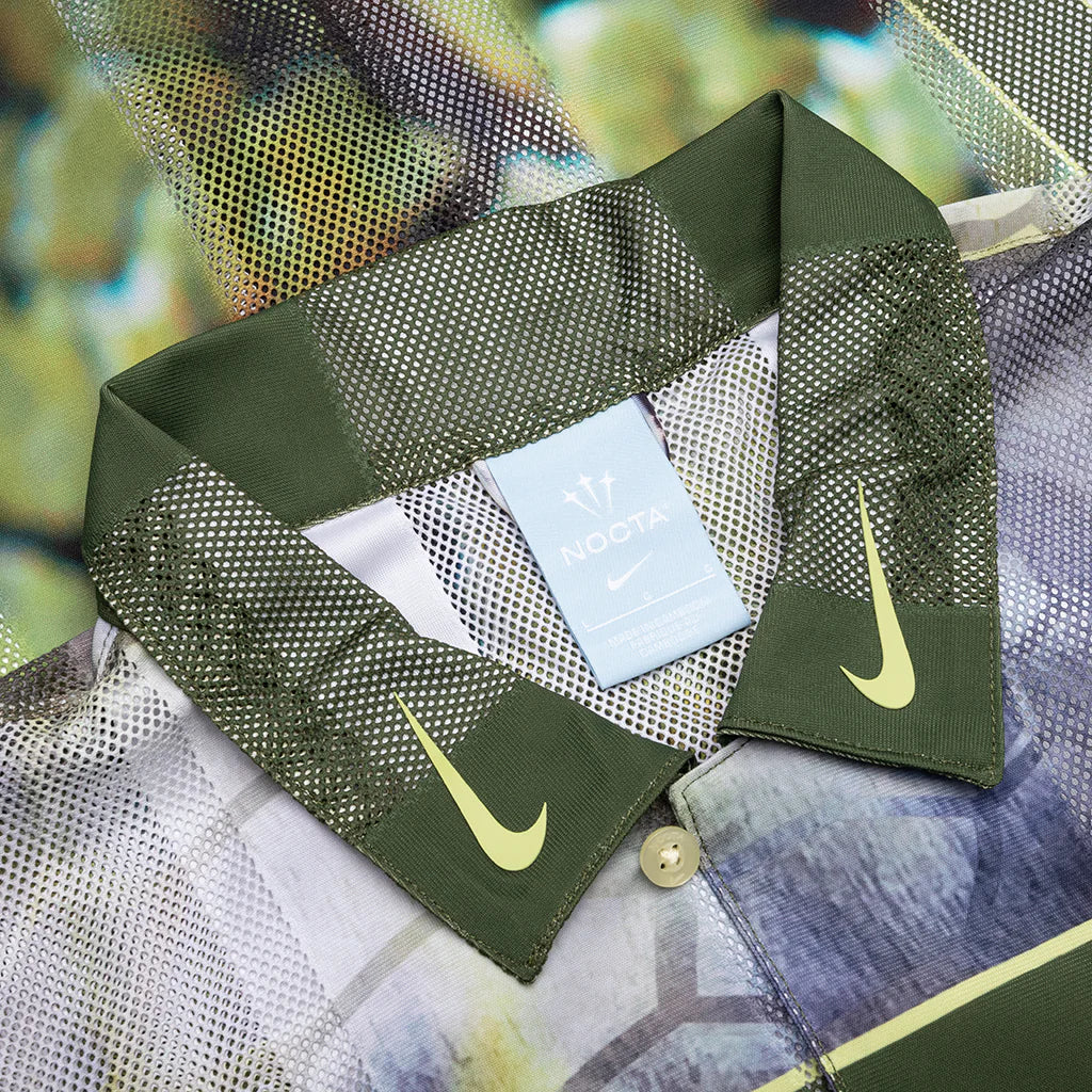 Nike x Nocta NRG Opal Button Down Pilgrim Oil Green Black