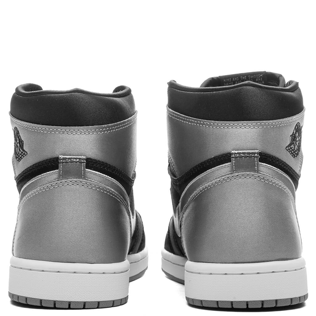 Womens Air Jordan 1 Retro High OG Satin Shadow Black Medium Grey White