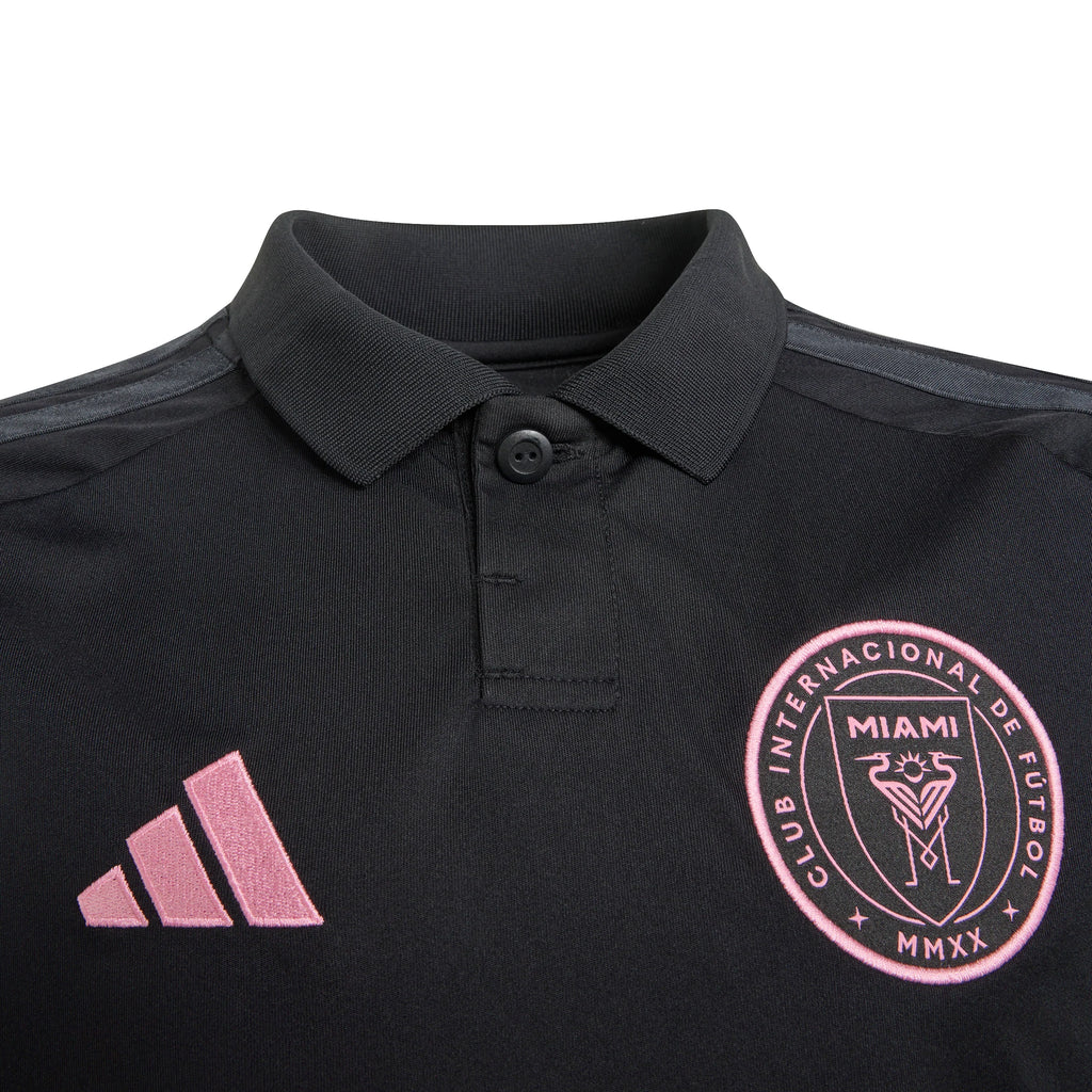 adidas Inter Miami CF Away Youth Soccer Jersey 26 27 Black Pink