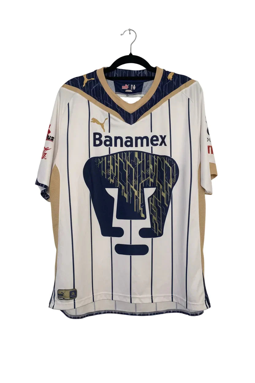 PUMA Pumas Home Jersey 09 2010 White Gold Navy