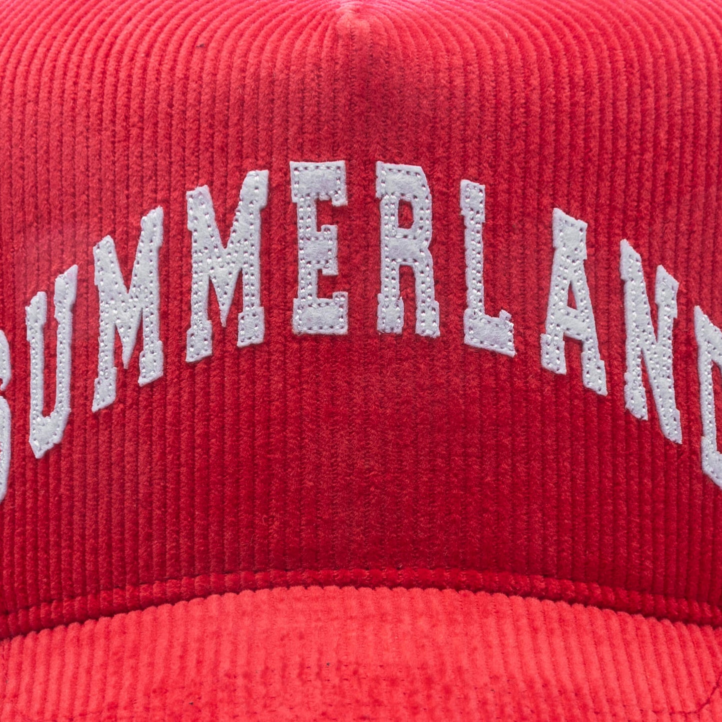 Summerland Corduroy Trucker Hat Cherry