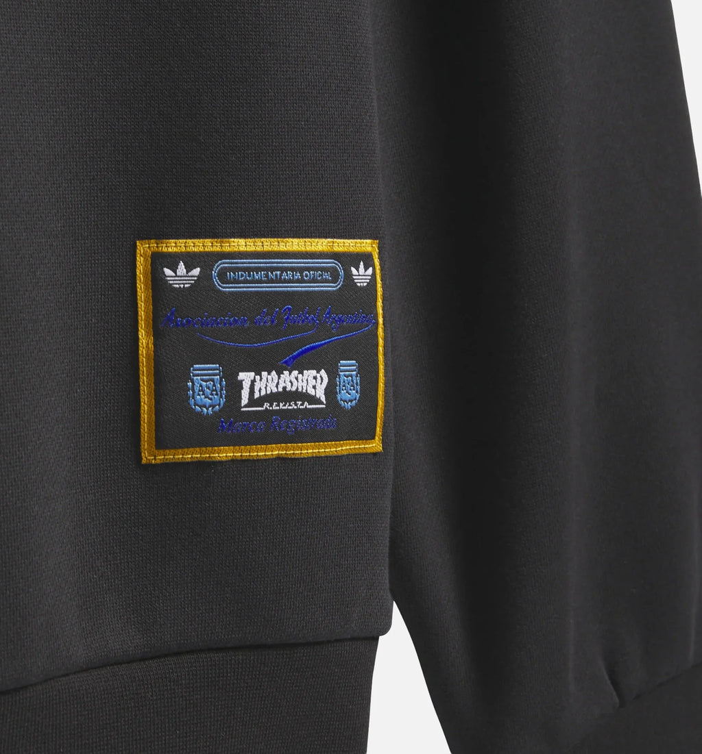 Argentina x Thrasher Mens Crewneck Black White