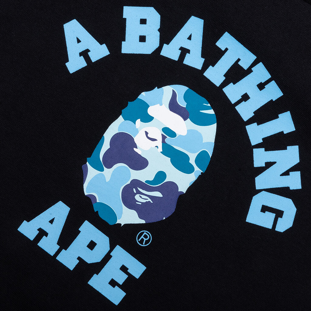 Kids ABC Camo College Tee Black Blue