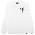 Wine and Books Long Sleeve T Shirt White