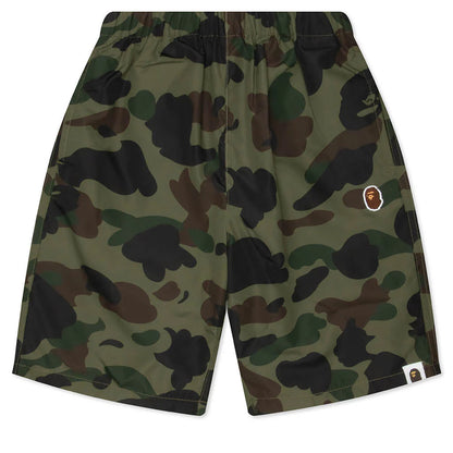 Kids 1st Camo One Point Beach Shorts Green