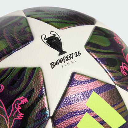 adidas UEFA Champions League Final Competition Soccer Ball Purple White Yellow