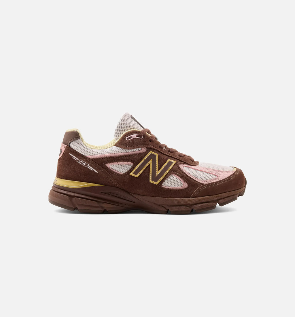 990v4 Pumpernickel Mens Lifestyle Shoe Pumpernickel Pink Chalk Alabaster