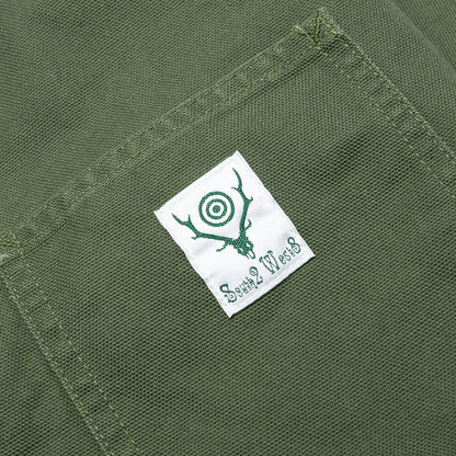 Cotton Canvas Coverall Moss Green