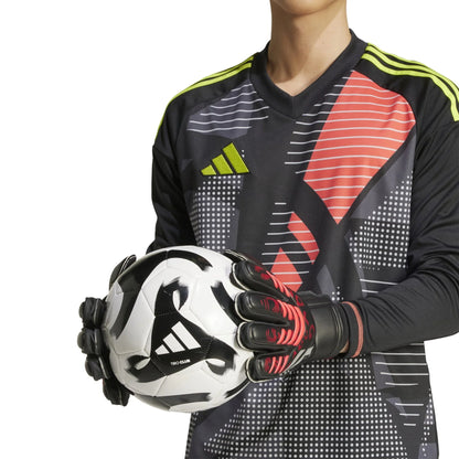 adidas Predator Match Fingersave Goalkeeper Gloves Black Red